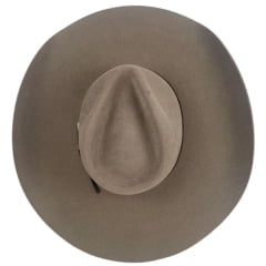 Chapéu Country Importado John B. Stetson Company 3X Premium Aba 12.0 Cor: Caqui C/ Banda Marrom Ref: 64421-0070