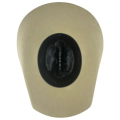 Chapéu Country Lagomarsino Cowboy Renegado Sombrero Pelo De Lebre Premium Bege Aba 10 Carneira De Couro