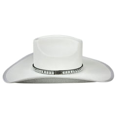 Chapéu Country Mundial Dakota Branco Com Strass Ref.289