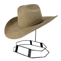 Chapéu Country Pelo De Lebre Stetson Sahara Carneira Em Couro Ref:64434