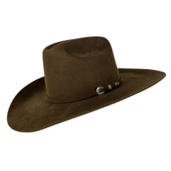 Chapéu Country Pelo De Lebre Stetson Tabaco Carneira Em Couro Ref:64434