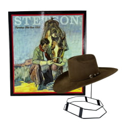Chapéu Country Pelo De Lebre Stetson Tabaco Carneira Em Couro Ref:64434