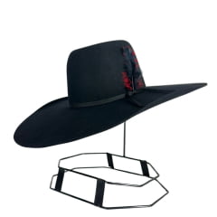 Chapéu Country Pralana Champion Biplay Preto Carneira Elastica Ref 12418