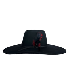Chapéu Country Pralana Champion Biplay Preto Carneira Elastica Ref 12418