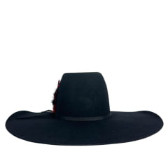 Chapéu Country Pralana Champion Biplay Preto Carneira Elastica Ref 12418