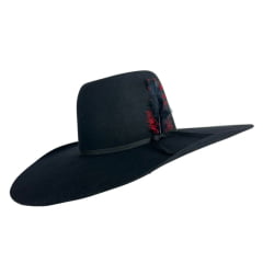 Chapéu Country Pralana Champion Biplay Preto Carneira Elastica Ref 12418
