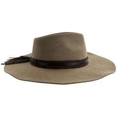 Chapéu Country Stetson Feltro Camel Bandinha De Couro Pingente Pena Carneira Em Tecido Ref: 64457