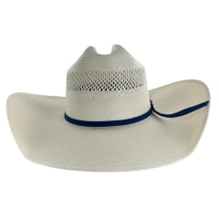 Chapéu Country Texas Farm + Eldorado Legacy Palha Badinha Nylon Azul Marinho Carneira Espuma Ref: CHP001