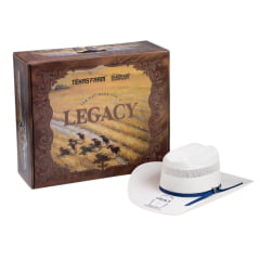 Chapéu Country Texas Farm + Eldorado Legacy Palha Badinha Nylon Azul Marinho Carneira Espuma Ref: CHP001
