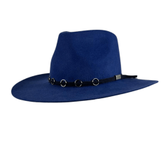 Chapéu de Feltro Marcatto Azul Jeans Ref 14147