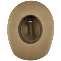 Chapéu Country Stetson Feltro Camel Bandinha Com Strass Pingente Pena REF:64463