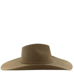Chapéu Country Stetson Feltro Camel Bandinha Feltro Com Duas Fivelas Carneira Couro - REF:64449