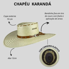 Chapéu Karandá Campeiro Gladiadora A III Cor Da Bandinha Marrom