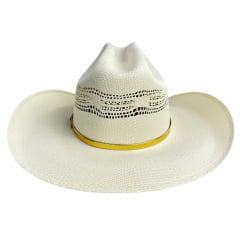 Chapéu Country Pralana Bangora Gold Branco Carneira Elástica Ref. 12829