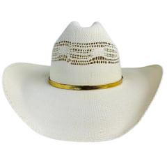 Chapéu Country Pralana Bangora Gold Branco Carneira Elástica Ref. 12829