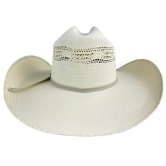 Chapéu Country Pralana Bangora Rope'n Ride Aba 11 Branco Carneira Em Espuma Ref. 12963
