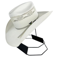 Chapéu Country Pralana Bangora Rope'n Ride Aba 11 Branco Carneira Em Espuma Ref. 12963