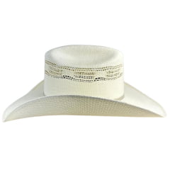 Chapéu Country Pralana Bangora Rope'n Ride Aba 11 Branco Carneira Em Espuma Ref. 12963