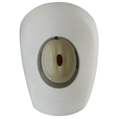Chapéu Country Pralana Bangora Rope'n Ride Aba 11 Branco Carneira Em Espuma Ref. 12963
