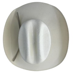 Chapéu Country Pralana Bangora Rope'n Ride Aba 11 Branco Carneira Em Espuma Ref. 12963