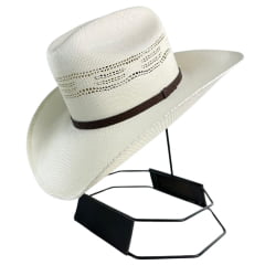 Chapéu Country Pralana Shantung Bangora Cowboy Branco Carneira Elástica Ref. 12724 Chapéu Country Pralana Shantung Bangora Cowboy Branco Carneira Elástica Ref. 12724