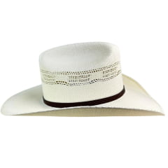 Chapéu Country Pralana Shantung Bangora Cowboy Branco Carneira Elástica Ref. 12724