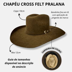 Chapéu Cross Felt Pralana Aba 12 Café - Ref. 12452