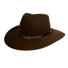 Chapéu Pralana Classic 5X Campo Marrom Escuro Chapéu Pralana Classic 5X Campo Marrom Escuro