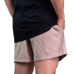 Bermuda Masculina Texas Farm Bege Com Cordão Ref:BDS021