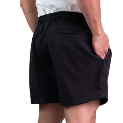 Bermuda Masculina Texas Farm Preto Com Detalhes Em Amarelo Neon Ref:BDS022