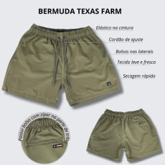 Bermuda Masculina Texas Farm Verde Água - Ref. BDS 009