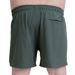 Bermuda Masculina Texas Farm Verde Militar Com Detalhes Em Preto Ref:BDS009