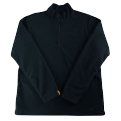 Blusa Masculina Estanciero Soft Preto Com Gola Alta E Zíper Ref: 5132 A.002