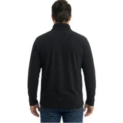 Blusa Masculina Estanciero Soft Preto Com Gola Alta E Zíper Ref: 5132 A.002