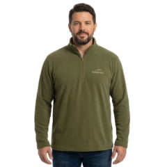 Blusa Masculina Estanciero Soft Verde Com Gola Alta E Zíper Ref: 5132 A.007
