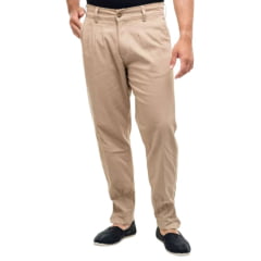 Bombacha Masculina Surena Sarja Com Elastano E Favo Café Com Leite Ref. 28002