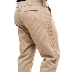 Bombacha Masculina Surena Sarja Com Elastano E Favo Café Com Leite Ref. 28002