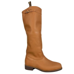 Bota Gaúcha ADS Bico Quadrado Couro Caramelo Solado Gel Marrom Ref:0536