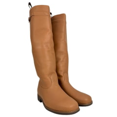 Bota Gaúcha ADS Bico Quadrado Couro Caramelo Solado Gel Marrom Ref:0536