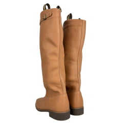 Bota Gaúcha ADS Bico Quadrado Couro Caramelo Solado Gel Marrom Ref:0536