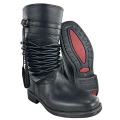 Bota Gaúcha Sanfonada Masculina ADS Preto Solado De Borracha Bota Gaúcha Sanfonada Masculina ADS Preto Solado De Borracha