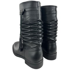 Bota Gaúcha Sanfonada Masculina ADS Preto Solado De Borracha