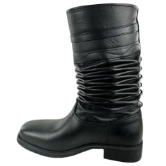 Bota Gaúcha Sanfonada Masculina ADS Preto Solado De Borracha