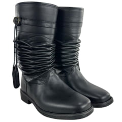 Bota Gaúcha Sanfonada Masculina ADS Preto Solado De Borracha