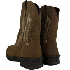 Bota Texana Masculina Goyazes Bico Redondo Couro Dakar Moucha Mouse REF:259401-CE