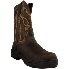 Bota Texana Masculina Goyazes Bico Redondo Dallas Tabaco/Dallas Furtacor Solado EDGE REF:249401-CE-01