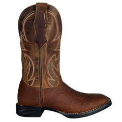 Bota Texana Masculina Goyazes Cabeça De Boi Brown Couro Dallas Furta cor -  Ref:241503-CBF-06