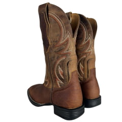 Bota Texana Masculina Goyazes Cabeça De Boi Brown Couro Dallas Furta cor -  Ref:241503-CBF-06