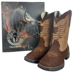 Bota Texana Masculina Big Bull Buffa Castor Stats Ref: 900