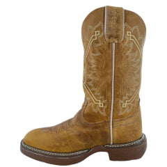 Bota Texana Masculina Durango Caramelo Solado Desenhado Saloon White Mustang